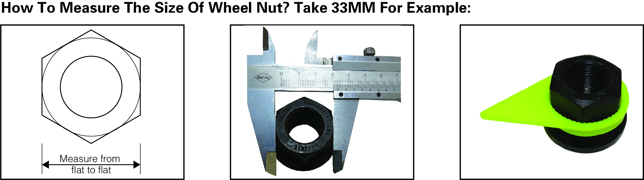 CP33 Loose Wheel Nut Indicators Lug Nut Indicator 33mm